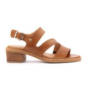 pikolinos para mujer w3h-1635 sandalias de piel blanes marron 37 3 a 5cm hebilla casual