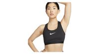 sujetador nike swoosh high support negro  mujer