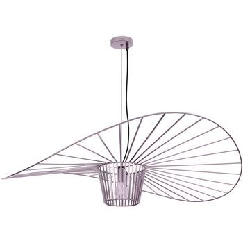 Lámpara De Techo - Lámpara Colgante Diseño Pamela - 80cm - Vertical Rosado Oro