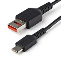 startech cable de carga segura usb 20 a usb-c 1m negro
