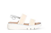 sandalias doble banda naturalwhite