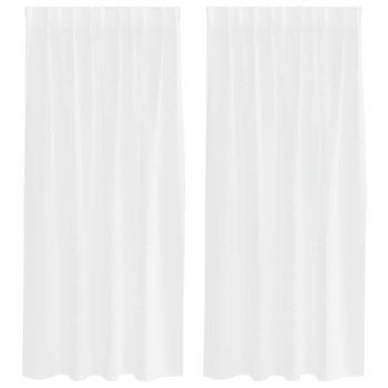 Cortina De Voilé 2 Uds. 175 X 140 Cm Poliéster Vidaxl