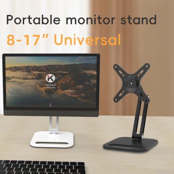 Soportes para Monitores Portátiles Artpowers, Soporte VESA para Monitores de 13'' a 18'', Compatible con Pantallas Portátiles, Tablets y iPads, con Altura Ajustable