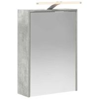 armario con espejo de bano  mueble de bano gris concreto 43 x 16 x 625 cm