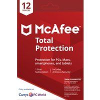 mcafee total protection - 1 user  12 devices for 1 year