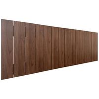 cabecero de madera reciclada dm estilo palet vertical 145x46cm camas 135140 - nogal madera