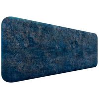 dhome cabecero tapizado liso redondeado tejido luxury para pared acusticos cabeceros absorbentes cabezal cama dormitorio luxurious blue 160cm