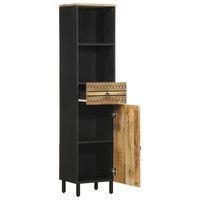 mueble de bano  armario de bano madera maciza de mango 38x335x160 cm