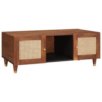 Mesa De Café 100 X 54 X 40 Cm Madera De Mango Maciza Vidaxl