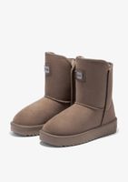 botas repelente al agua - con forro calido nordic basic taupe - marron
