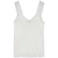 vero moda camiseta tirantes debardeur vero moda blanc en viscose et elasthanne para mujer