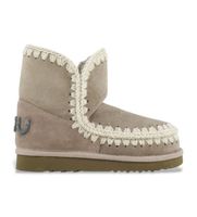 mou para mujer mufw101050a botines de piel eskimo 18 glitter logo taupe 40 5 a 8cm ninguno casual