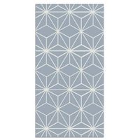 panorama alfombra vinilica lineas estrellas azul 60x250 cm