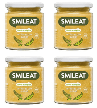 Smileat Tarrito de Verduras con Quinoa ECO +6m 4x230 gr
