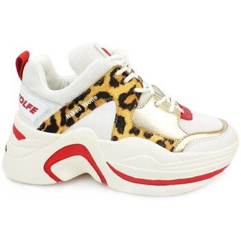 Naked Wolfe Deportivas Moda Track Red Leopard Combo NWSTRACK para mujer