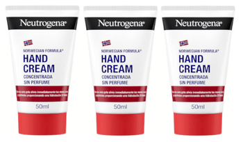 Neutrogena Crema de Manos Reparadora Concentrada sin Perfume 3x50 ml