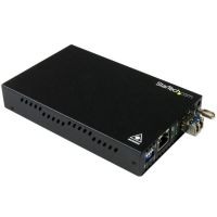 convertidor de red startechcom de ethernet gigabit a fibra optica monomodo lc 10km