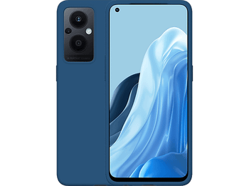 Funda móvil - OPPO 3063025, Para Reno 8 Lite 5G, Silicona, Azul