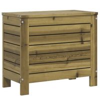 taburete de jardin  otomana de jardin  reposapies de jardin madera de pino impregnada 62x315x52 cm