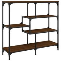 mesa consola madera de ingenieria marron roble 103x32x95 cm vidaxl