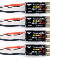 4pcs littlebee 30a s blhelis opto 2-6s brushless esc para diy rc fpv racing drone