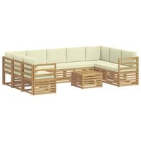 conjunto de sofas de exterior 10 uds vidaxl