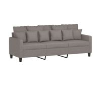 sofa de 3 plazas - sofa de salon de tela gris taupe 180 cm