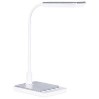 lampara de oficina led blanca 38 cm sintetico brazo ajustable regulador centaurus