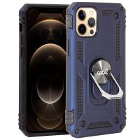 cool funda hard azul con anilla para iphone 12 pro max