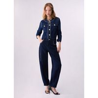 liu jo jeans jeans de cintura alta con strass para mujer