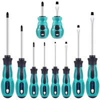juego de herramientas de reparacion kit de destornilladores de precision magneticos con cabeza phillips y plana mango antideslizante juego de herramientas de destornillador