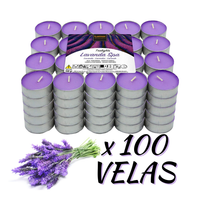 krown - pack 60100 velas perfumadas tealights duracion aproximadamente 45 horas velas de te aromaticas baratas lowcost vainilla canela coco floral fresa fruta tropical frutos rojos del