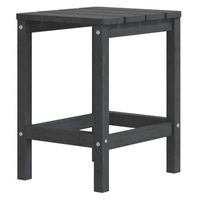 mesa de jardin  mesa de exterior adirondack hdpe antracita 38x38x46 cm