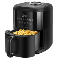 aigostar abby - freidora de aire sin aceite mini 3 litros capacidad 1300w 8 menus preprogramados y modo manual freidora de aire con pantalla led tactil recipiente agua interior libre de bpa