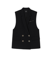 ax armani exchange para mujer xw001823af16125uc001 chaleco waist negro m casual clasico poliester sin mangas  tirantes