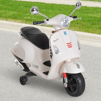Moto Eléctrica Infantil Blanco Homcom