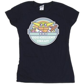 Disney Camiseta manga larga The Mandalorian Eggcellent Easter para mujer