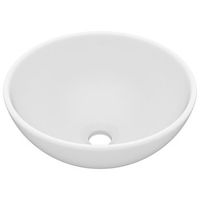 lavabo de bano moderno  lavabo de lujo redondo ceramica blanco mate 325x14 cm