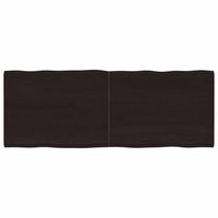 tablero mesa madera tratada borde vivo marron 160x60x2-4 cm vidaxl