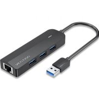 hub vention 3 puertos usb 30 5 gbps modelo chnbb con gigabit ethernet y microusb pd