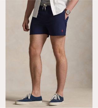 Polo Ralph Lauren para hombre. 710B16721004 Bañador Traveler Slim Fit marino (L), Beachwear, Poliéster Reciclado