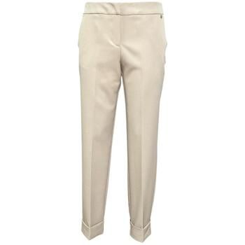 Please Pantalones p493qotton_beige para mujer