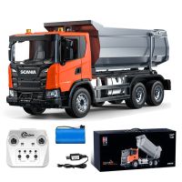 doble e e593 120 g540 camion volquete rc modelo de simulacion electrico con sistema de iluminacion y sonido coche de