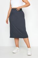 yours falda tubo gris oscuro mujer curvy y tallas grandes yours