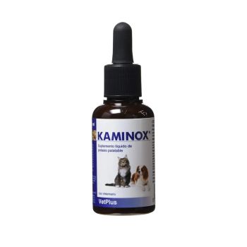 Kaminox 60ml ayuda a gatos y perros con signos de mala función renal VetPlus