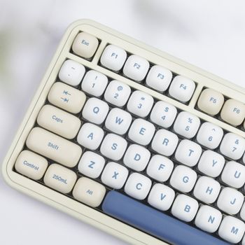 GMK-teclas de leche de soja PBT, sublimación térmica, perfil OEM/cereza/MDA/XDA/MOA/MOG, juego grande de teclas para teclados mecánicos HI75