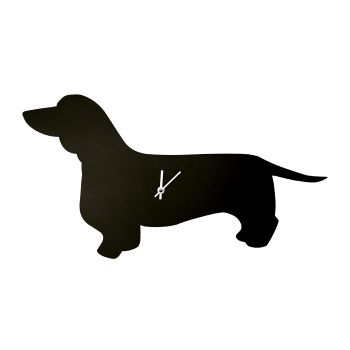 Wagging Tail Dog Clock in Dachshund