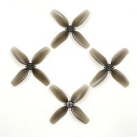 2 pares  6 pares helice de pc de 76 mm con 4 palas agujero de eje de 2 mm bajo ruido alta eficiencia para drones f