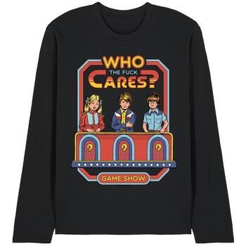 Steven Rhodes Camiseta manga larga Who Cares para mujer