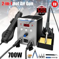 estacion de soldadura 8586 2 en 1 pistola de aire caliente digital soldador herramientas de estacion de retrabajo y desoldadura smd